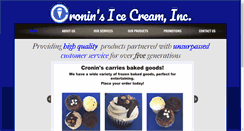 Desktop Screenshot of croninsicecream.com